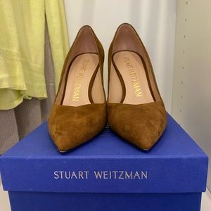 Stuart Weitzman Brown Coffee Suede Pumps 37 / 6.5B